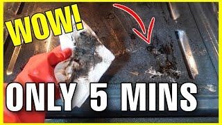 USE THIS TRICK TO CLEAN YOUR OVEN IN 5 MINUTES!!! | Andrea Jean