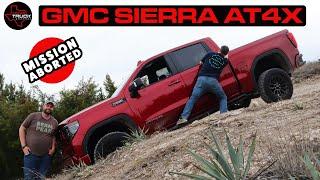 Mission Aborted: GMC Sierra 1500 AT4X Tries Our OFF ROAD Test