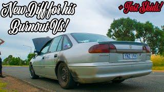 New Welded Diff In His Skid Vs! *Test Burnouts*