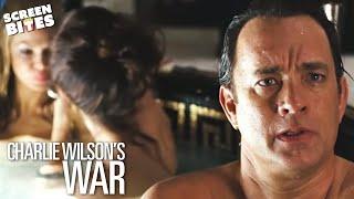 Tom Hanks Hot Tub | Charlie Wilson's War | Screen Bites