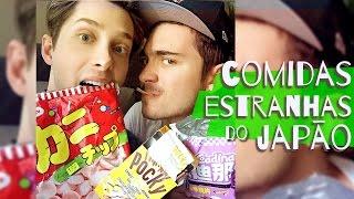 OMG! COMIDAS ESTRANHAS DO JAPÃO | Luan Poffo