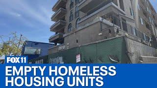Hundreds of LA homeless housing units remain vacant, report details