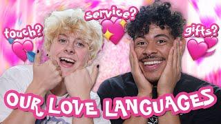 BISEXUAL BOYFRIENDS TAKE A LOVE LANGUAGE TEST | NOAHFINNCE + @notcorry