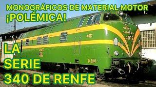 Reportaje de las LOCOMOTORAS Serie 340 de RENFE TRENES FERROCARRIL en España  MMM37