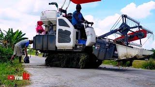 KOMBEN HARVESTER KUBOTA DC 35 NAIK KE JALAN