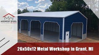 26 x 50 x 12 Metal Building in Michigan