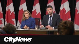 Freeland refusing to talk deficit