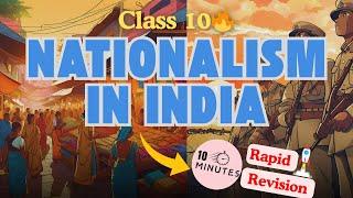 Nationalism In India Class 10 | One Shot Rapid Revision(Animated) | History Class 10