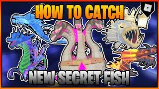 How to catch ALL 5 NEW SECRET FISH in FISCH (Mariana's Veil) || Roblox