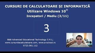 Curs de Windows 10 / Utilizare PC pentru incepatori - 3 / 11 - Ferestre, meniuri, comenzi