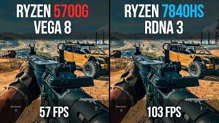 Ryzen 5700G (Vega 8) vs. Ryzen 7840HS (Radeon 780M) | How big is the difference?