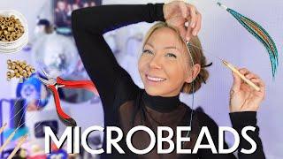 how to install hair feathers & tinsels using micro beads (hook & loop method) | 2024