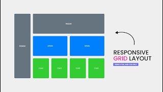 Responsive Grid Layout Using Html and Css Only || HTML-CSS