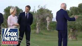 Ingraham: The world watches Biden wander off in Italian field