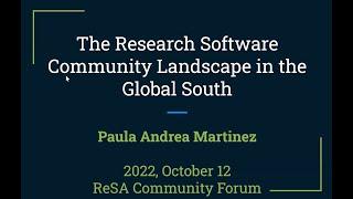 The Research Software Community Landscape in the Global South