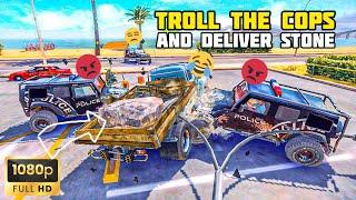 FUNNY MOMENTOS DELIVER STONE DURING POLICE CHASE | OFF THE ROAD HD OPEN WORLD DRIVING GAME