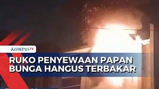 Ruko Penyewaan Papan Bunga di Kota Medan Kebakaran, 6 Unit Mobil Damkar Dikerahkan