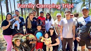 CAMPING WITH BOTH OF OUR FAMILIES....