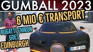 Gumball 3000 | Bugatti Chiron goes Edinburgh  | We load 6 million euros | Meet #Shmee150