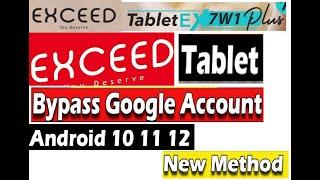 Exceed EX7W1 Tablet Bypass FRP 2023 without pc