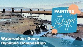 How to Paint a Seascape with a Dynamic Composition in Watercolour