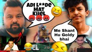 Goldy Bhai Angry  on Adi  Mamba And Rebel Reaction  | 8bit Mamba | 8bit Goldy | Soul Highlight |