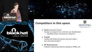 Black Hat USA 2016 Language Properties of Phone Scammers Cyberdefense At the Level of the Human