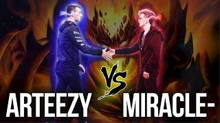 ARTEEZY vs MIRACLE- | 1v1 SOLO MID - DAC DOTA 2 | 9K MMR BATTLE