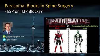 ESP or TLIP blocks in Spine Surgery?