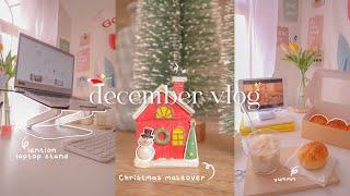 december vlog pt.1| Christmas Makeover, unboxing laptop stand, visit a park ft. Lention