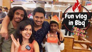 Tamil Couple Vlog | A Fun Day Out With Cousins | Barbecue Nation Coimbatore | Sanghavi and Senthil