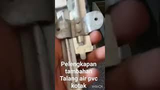 perlengkapan tambahan pemasangan talang air PVC kotak yang dijual di toko bangunan