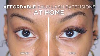 affordable faux lash extensions at home!