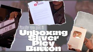 Finally Sliver Play Button️thank you so much guys Unboxing Sliver Play Button️