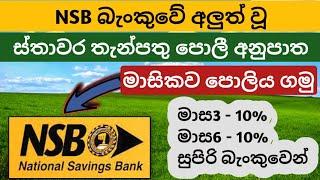 NSB bank fixed deposit rates | latest fd rate in sri lanka 2024 | best bank