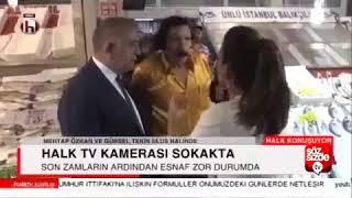 Halk TV'ye "kriz var" diyen vatandaş, A Haber sorunca bakın ne dedi