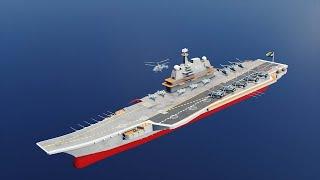 INS Vikramaditya (Animated)