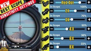 PUBG SCOPE SENSITIVITY SETTINGS 2X 3X 4X 6X 8X IN 2024 BGMI Scope Setting 2024 Pubg Scope Setting