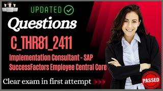 SAP C_THR81_2411 Certification Questions and Study Material [Latest]