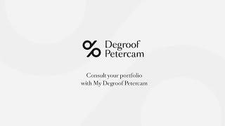 Welcome to My Degroof Petercam - Client access