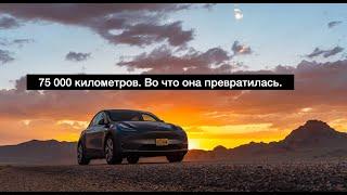 Проехал 75000км на Тесле Model Y и вот что с ней стало