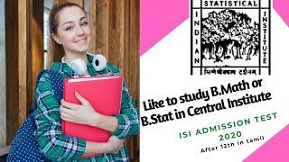 ISI Admission Test 2020| After 12th| Entrance exam for B.Math(Hons)& B.Stat(Hons)|Indian statistical