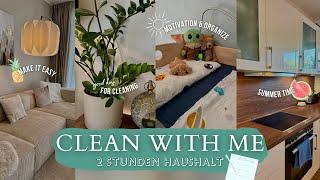 2 STUNDEN HAUSHALT I Clean with me I To-Do Liste I Motivation & Organize ️