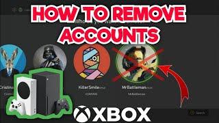 How to REMOVE ACCOUNTS from your XBOX Series X/S Console
