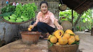 Country chefs: Har vest egg fruit and cooking - Yummy egg fruit recipe