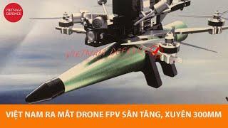 Việt Nam ra mắt drone FPV cảm tử chống tăng, xuyên 300mm thép