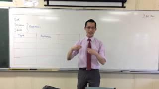 Introduction to Arithmetic Progressions (1 of 2: Pattern & Formula)