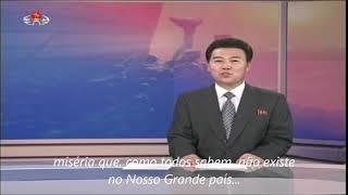 tv norte coreana dá notícias do Brasil