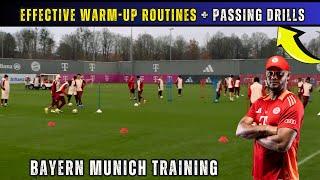 Bayern Munich - Full Warm Up + Passing Drills by Vincent Kompany