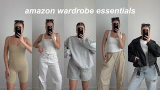 Amazon Spring Wardrobe Essentials // Best Quality Affordable Clean Girl Capsule Wardrobe Basics 2024